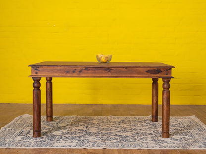 Dudi Furniture Vismit Solid Sheesham Wood Dining Table