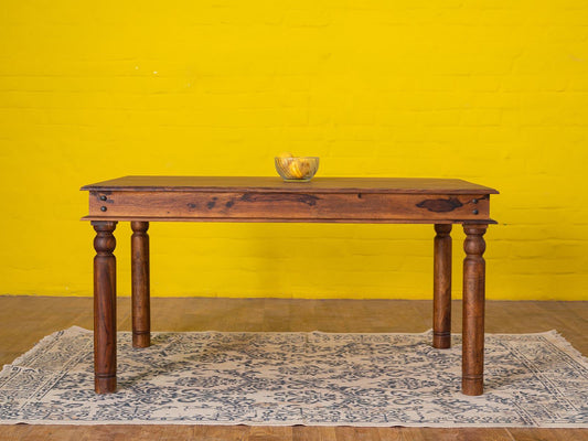 Dudi Furniture Vismit Solid Sheesham Wood Dining Table