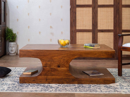 Dudi Furniture Vismit Solid Acacia wood Coffee Table