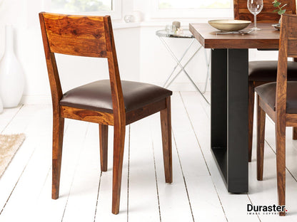 Dudi Furniture Vismit Modern Sheesham Wood Dining Chair