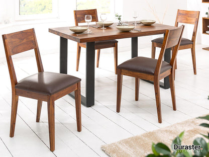 Dudi Furniture Vismit Modern Sheesham Wood Dining Chair
