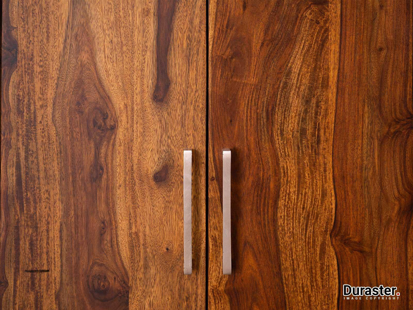 Dudi Furniture Vismit Modern Sheesham Wood Wardrobe Cabinet