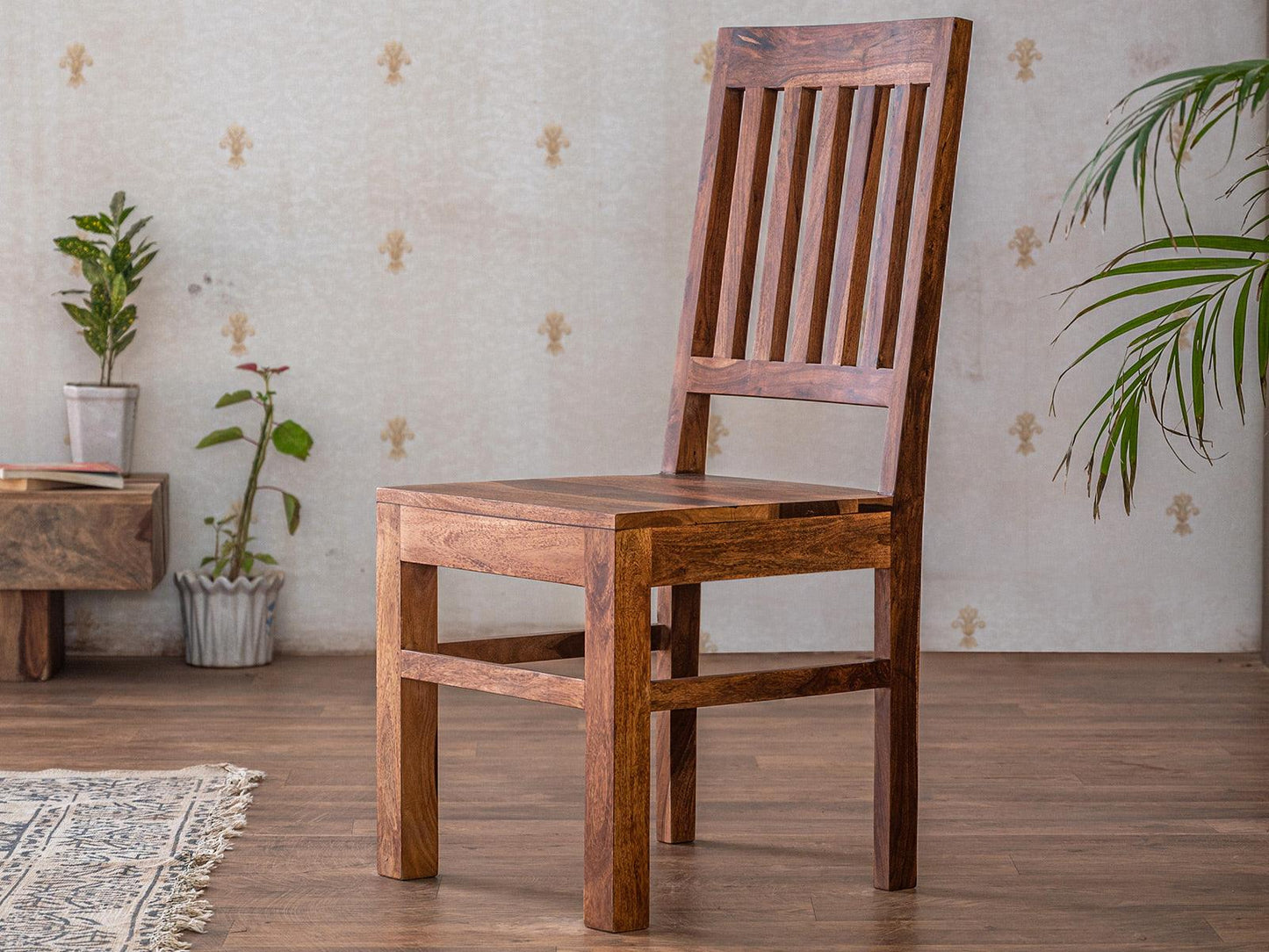 Dudi Furniture Vismit Solid Sheesham wood Dining chair