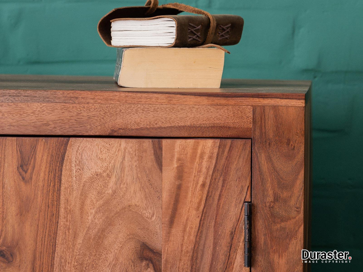 Dudi Furniture Elementary Solid Sheesham wood Highboard Cabinet