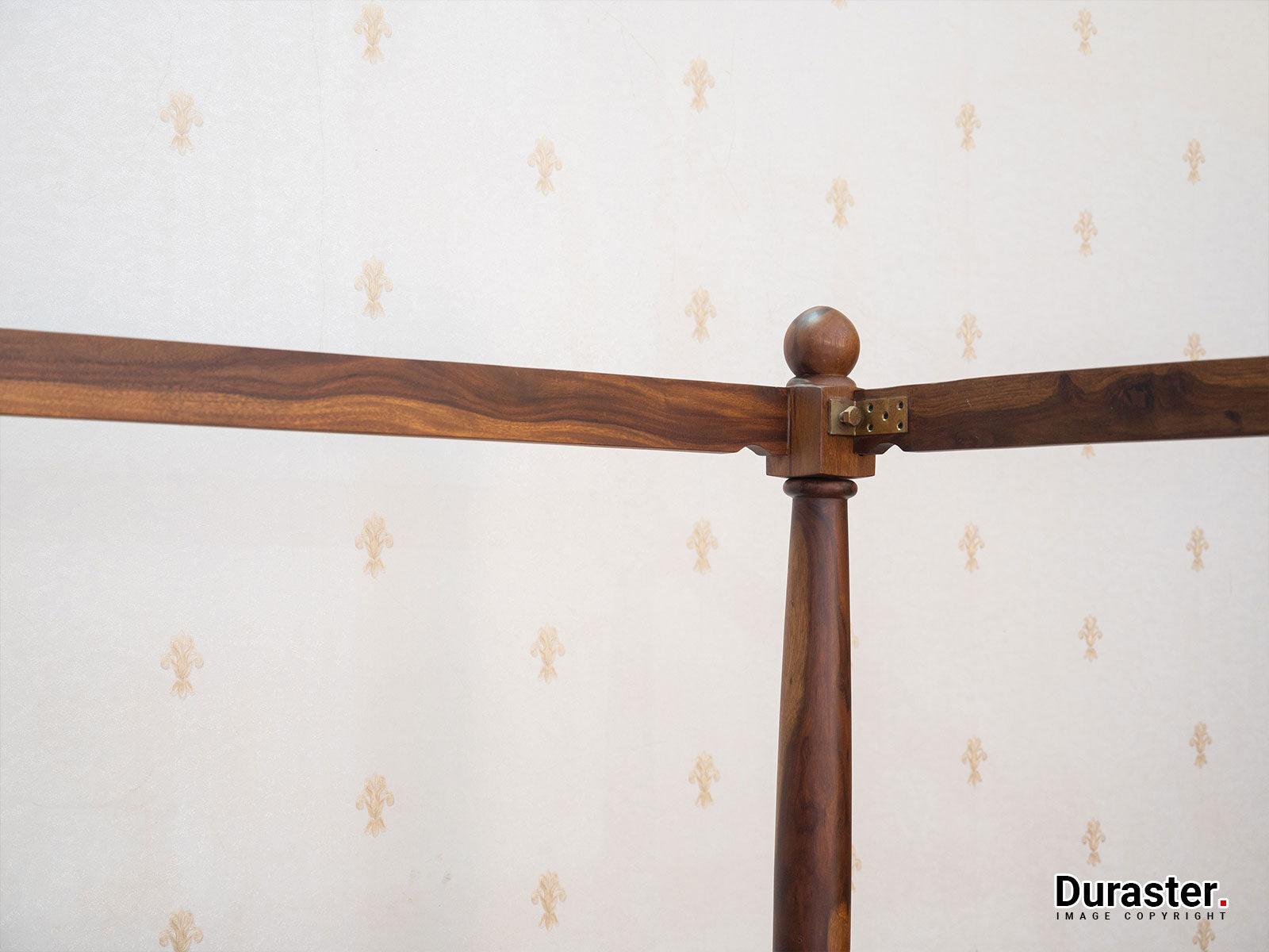 Dudi Furniture Vismit Solid Sheesham Wood Four-Poster Bed