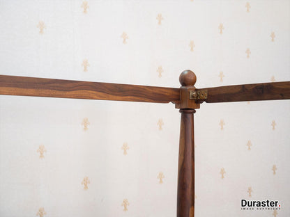 Dudi Furniture Vismit Solid Sheesham Wood Four-Poster Bed