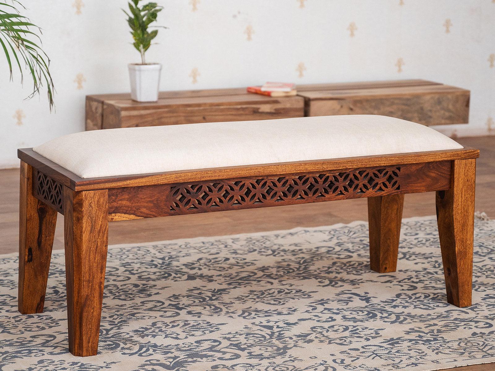 Dudi Furniture Vismit Stylish Sheesham wood Bench