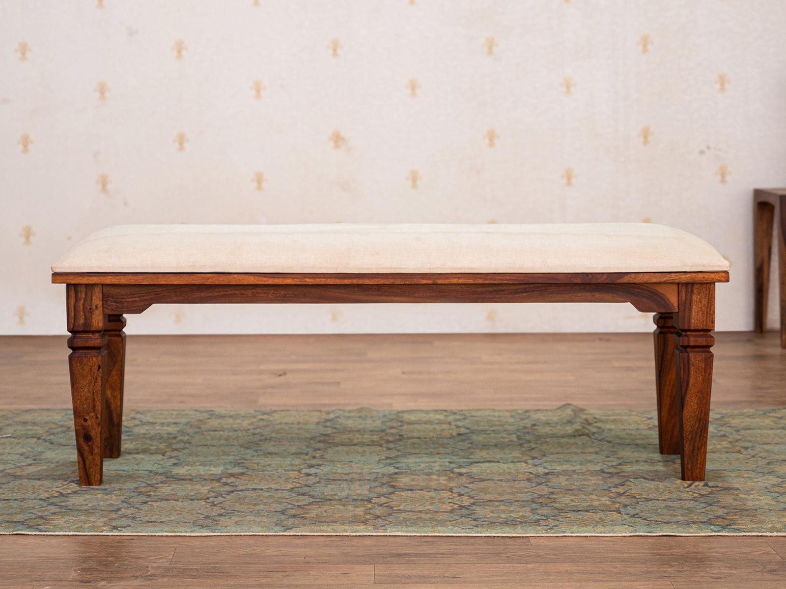 Dudi Furniture Vismit Solid Sheesham wood Bench