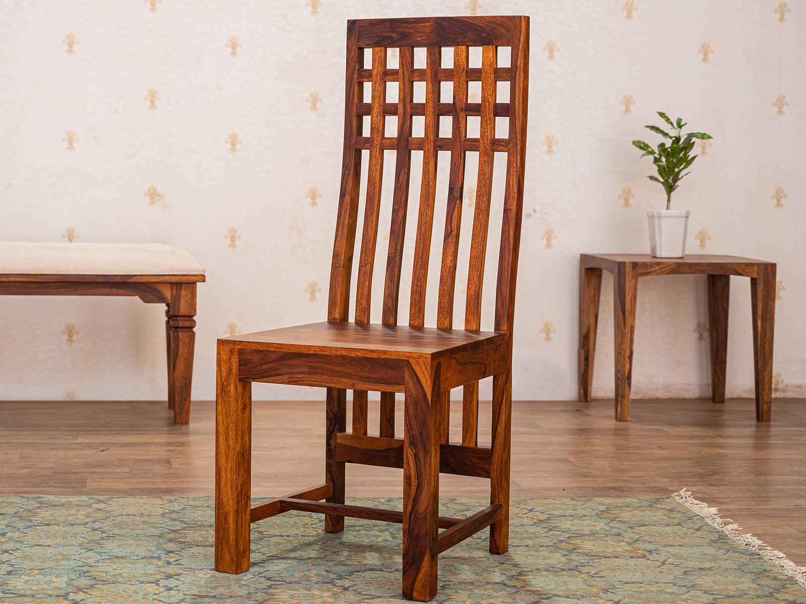 Dudi Furniture Vismit Modern Sheesham wood Dining chair