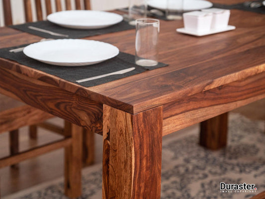 Dudi Furniture Vismit Transitional Solid Sheesham wood Dining Table