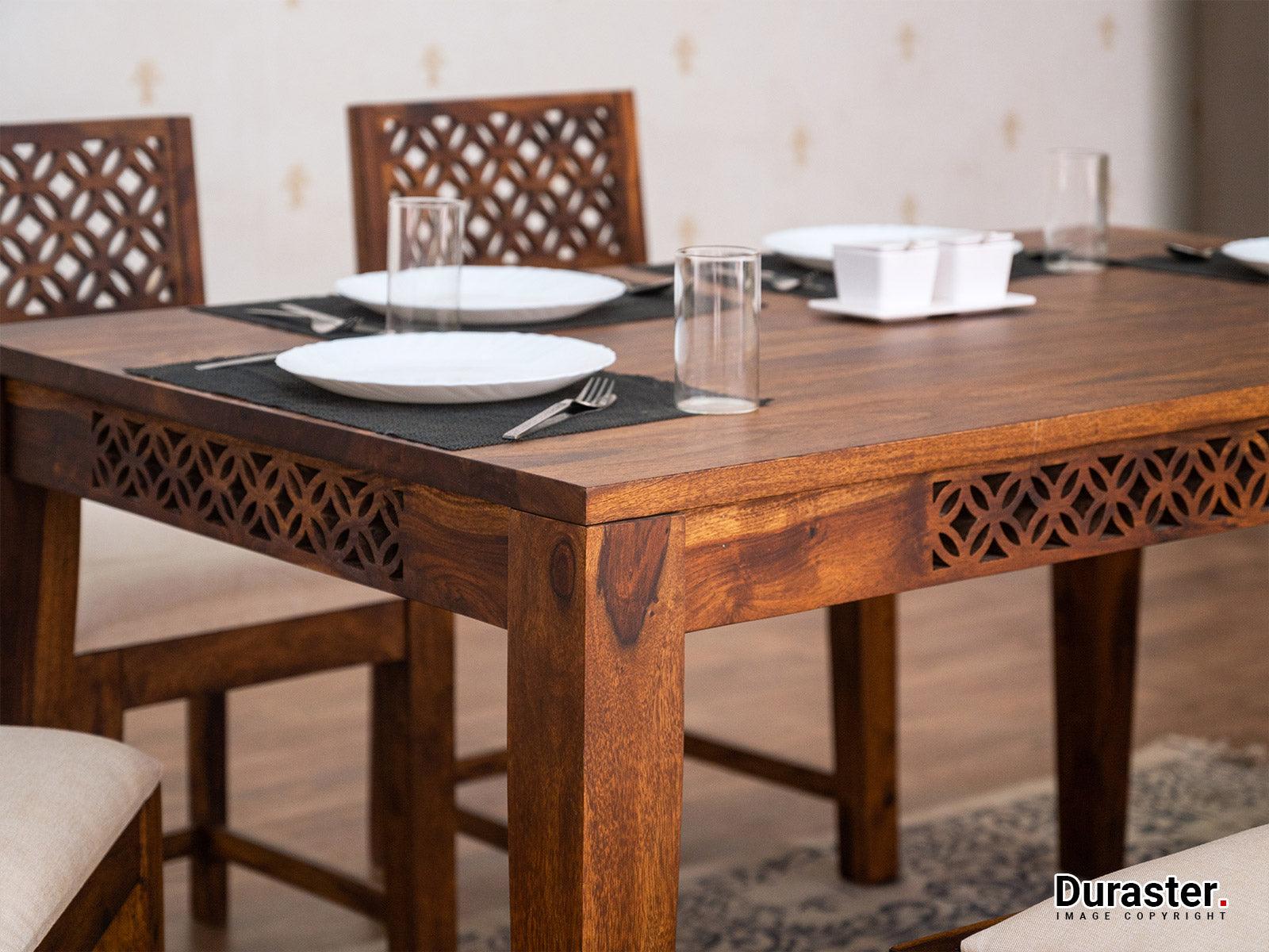Dudi Furniture Vismit Solid Sheesham wood Dining Table