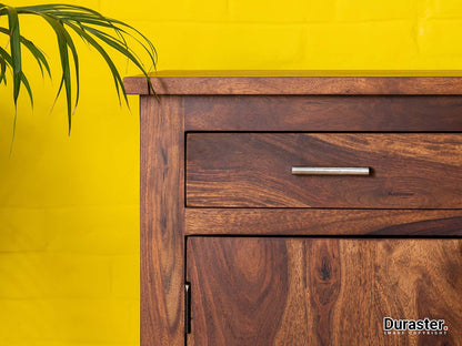 Dudi Furniture Vismit Contemporary Sheesham wood Sideboard Cabinet