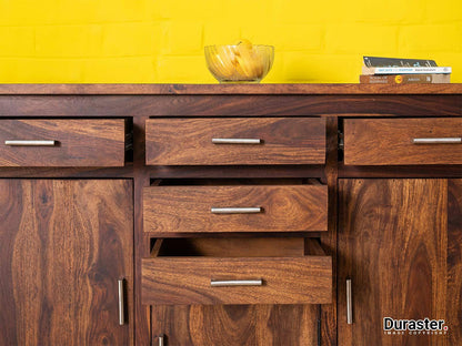 Dudi Furniture Vismit Contemporary Sheesham wood Sideboard Cabinet