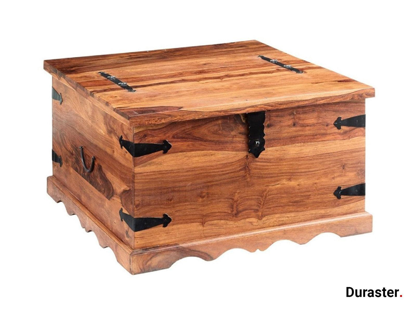 Dudi Furniture Vismit Solid Sheesham wood Storage Trunk / Coffee Table