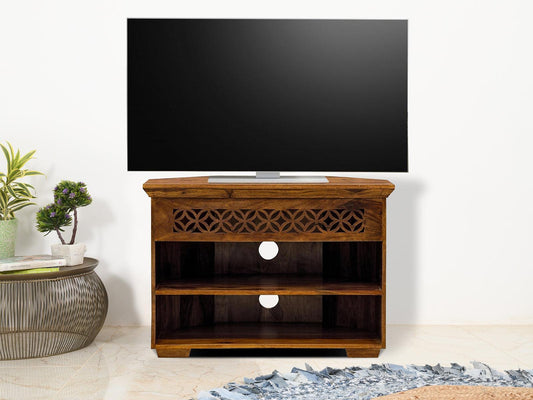Dudi Furniture Vismit Solid Sheesham wood T.V. Unit