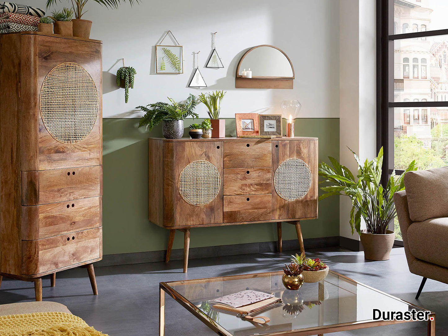 Dudi Furniture New York Wooden Sideboard Cabinet