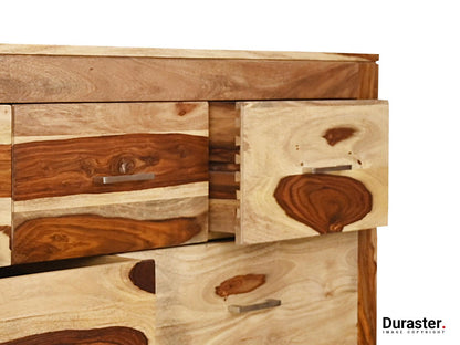 Dudi Furniture Raygoor Solid Sheesham wood 7 Drawers Chest