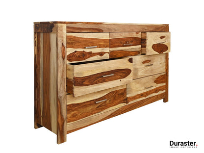 Dudi Furniture Raygoor Solid Sheesham wood 7 Drawers Chest