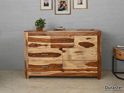 Dudi Furniture Raygoor Solid Sheesham wood 7 Drawers Chest