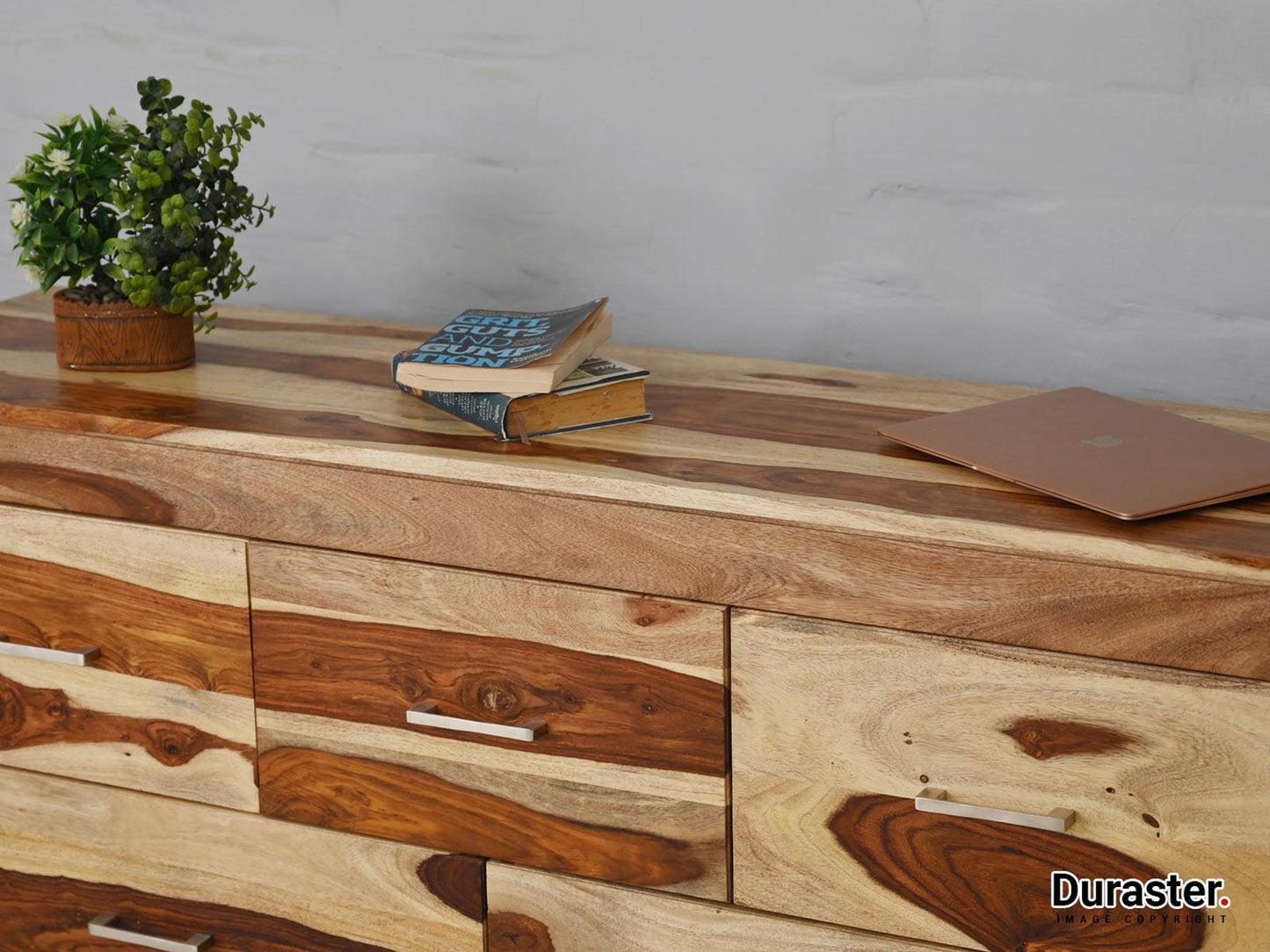 Dudi Furniture Raygoor Solid Sheesham wood 7 Drawers Chest