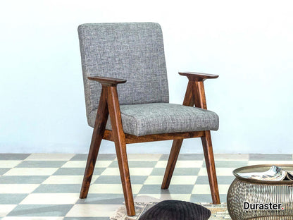Dudi Furniture Ummed Modern Sheesham Wood Arm Chair