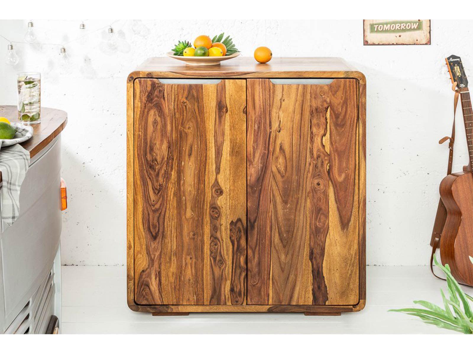 Dudi Furniture Buckingham Modern Sheesham Wood Bar Cabinet