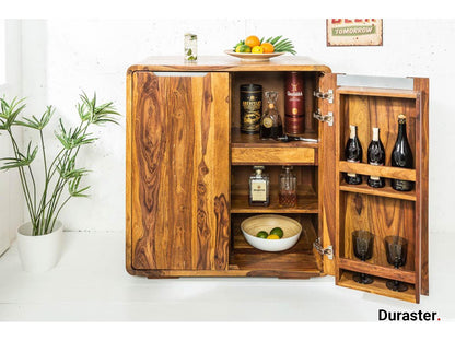 Dudi Furniture Buckingham Modern Sheesham Wood Bar Cabinet