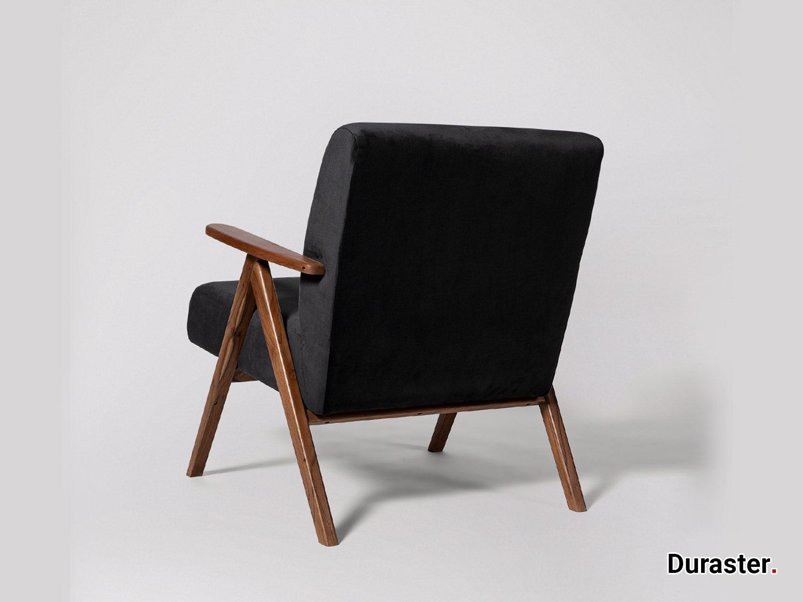 Dudi Furniture Elemantary Solid Wood Fabric Upholstered Chair