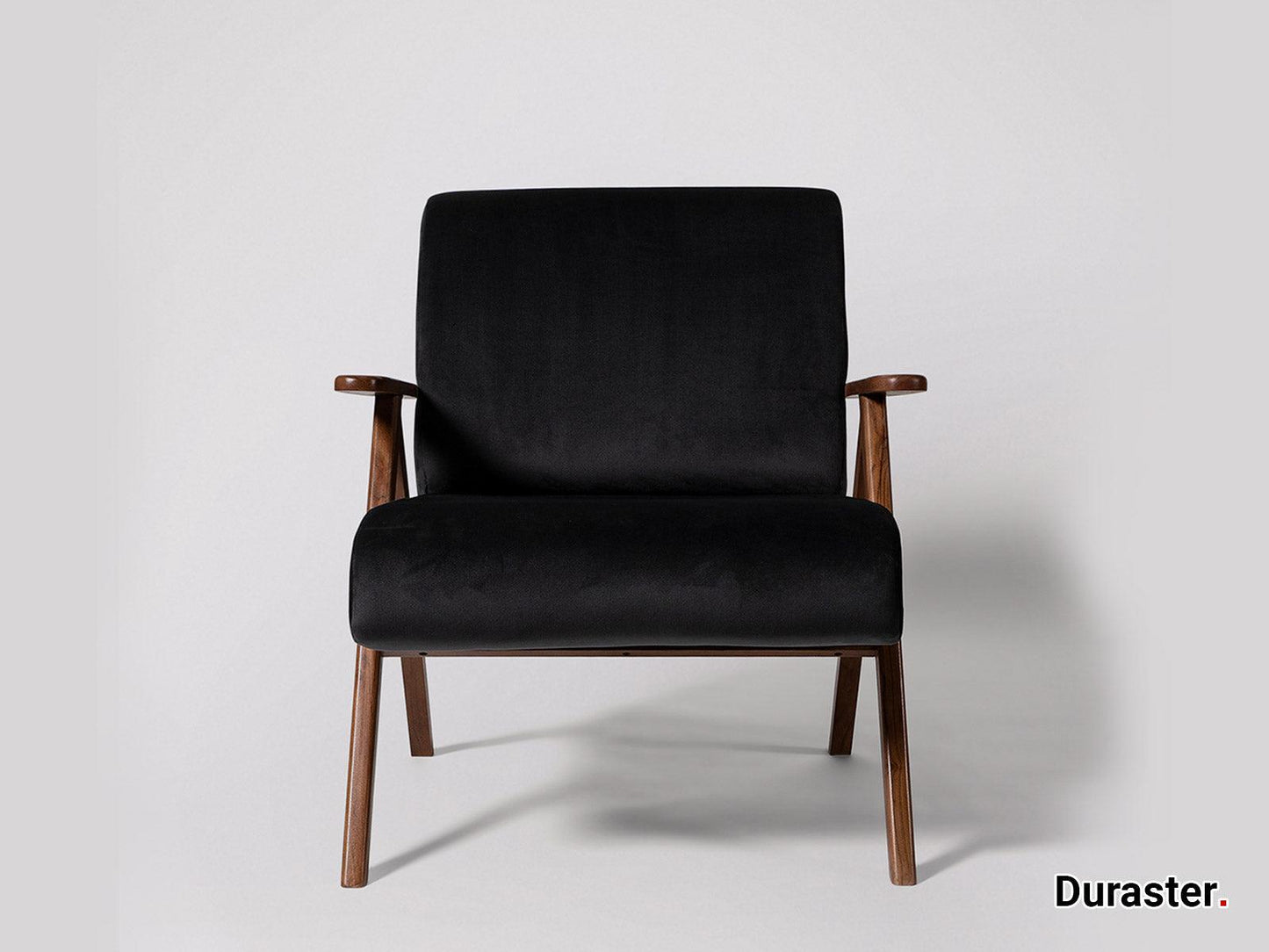Dudi Furniture Elemantary Solid Wood Fabric Upholstered Chair