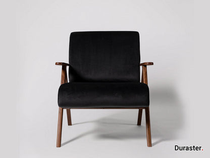 Dudi Furniture Elemantary Solid Wood Fabric Upholstered Chair