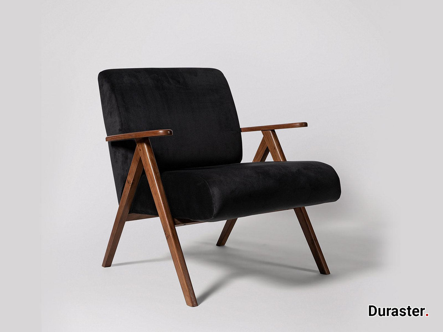 Dudi Furniture Elemantary Solid Wood Fabric Upholstered Chair