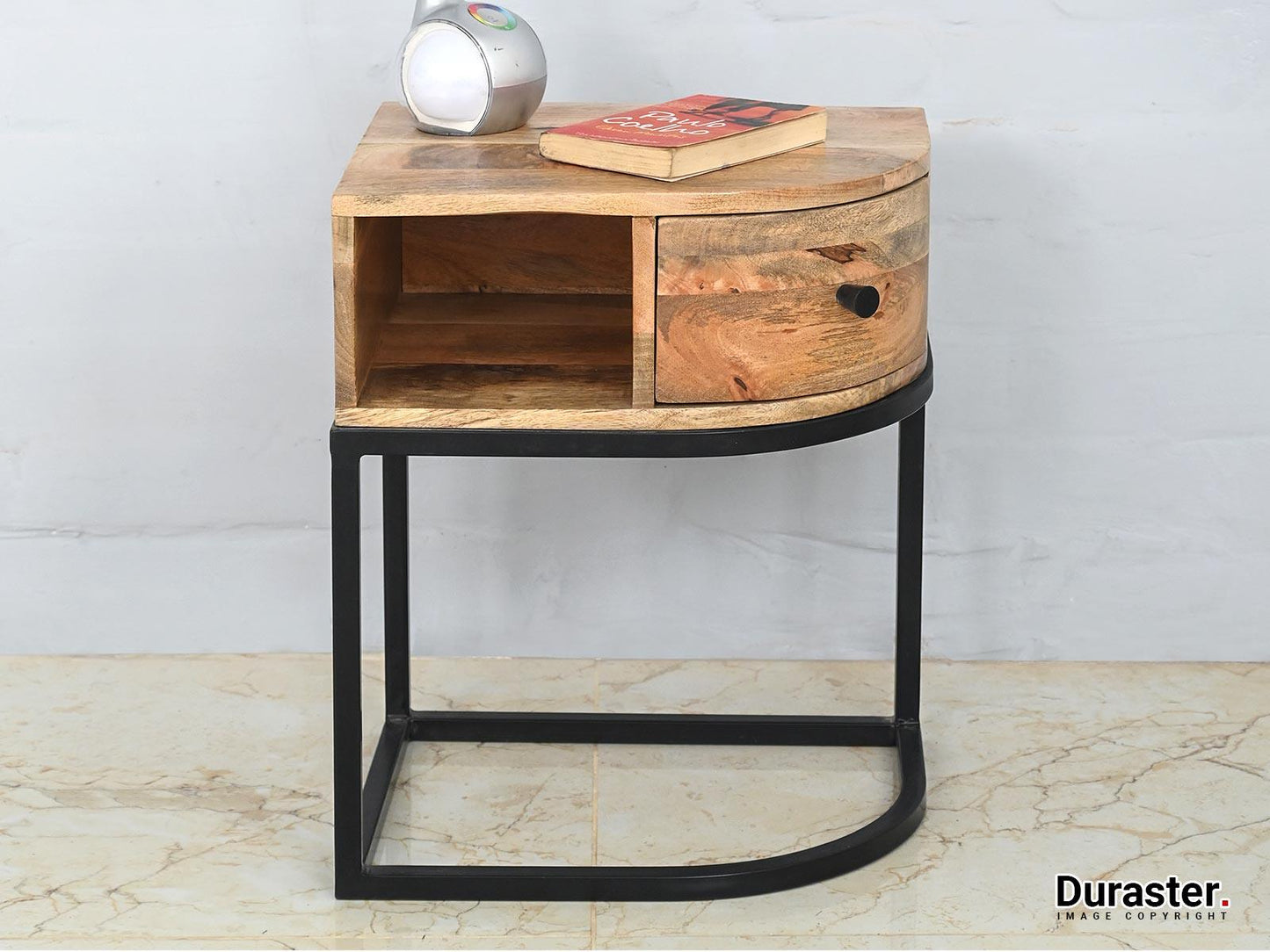 Dudi Furniture Verge Modern Bedside Table with Drawer
