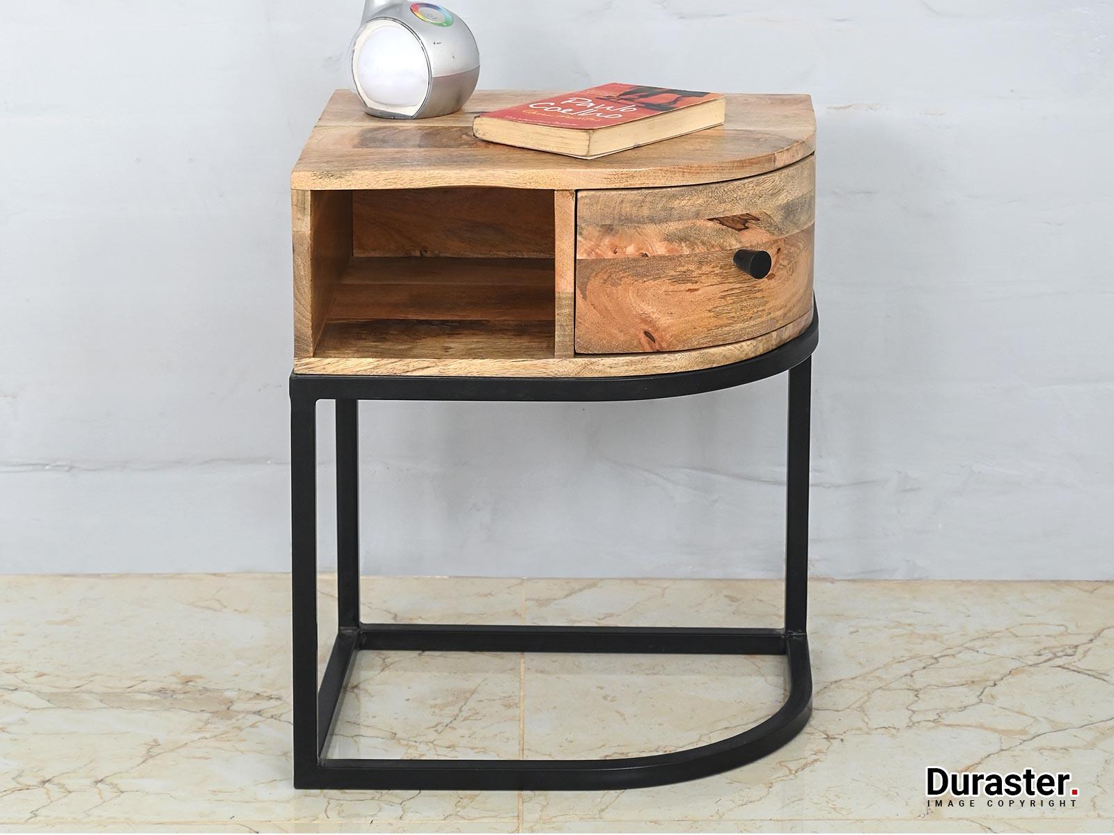 Dudi Furniture Verge Modern Bedside Table with Drawer