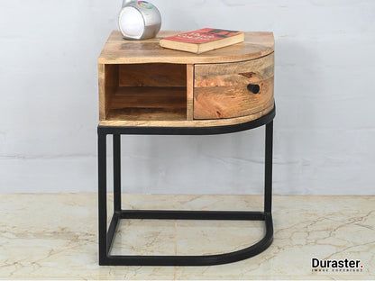 Dudi Furniture Verge Modern Bedside Table with Drawer