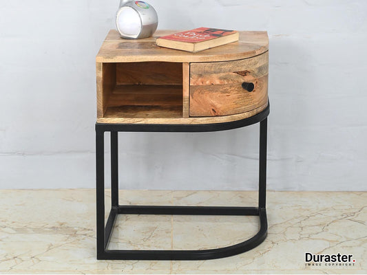 Dudi Furniture Verge Modern Bedside Table with Drawer