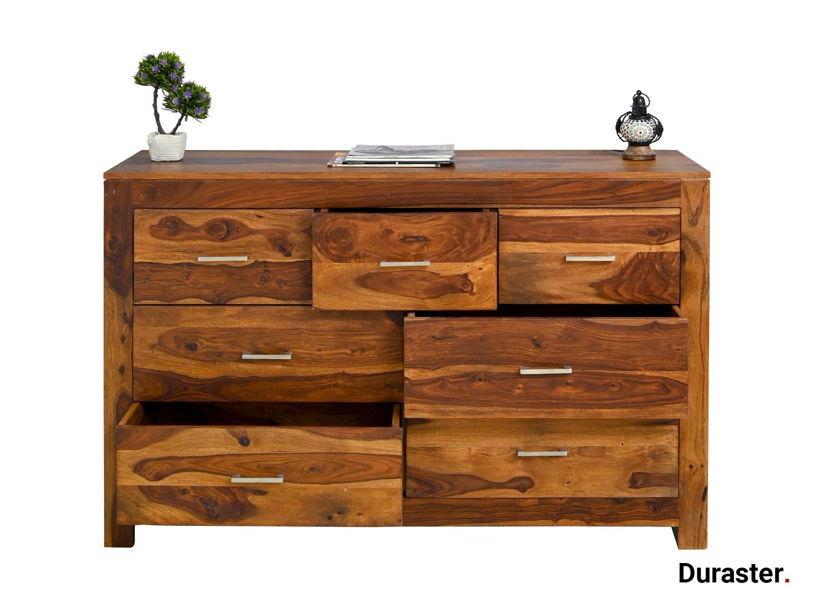 Dudi Furniture Raygoor Sheesham Wood 7 Drawers Chest