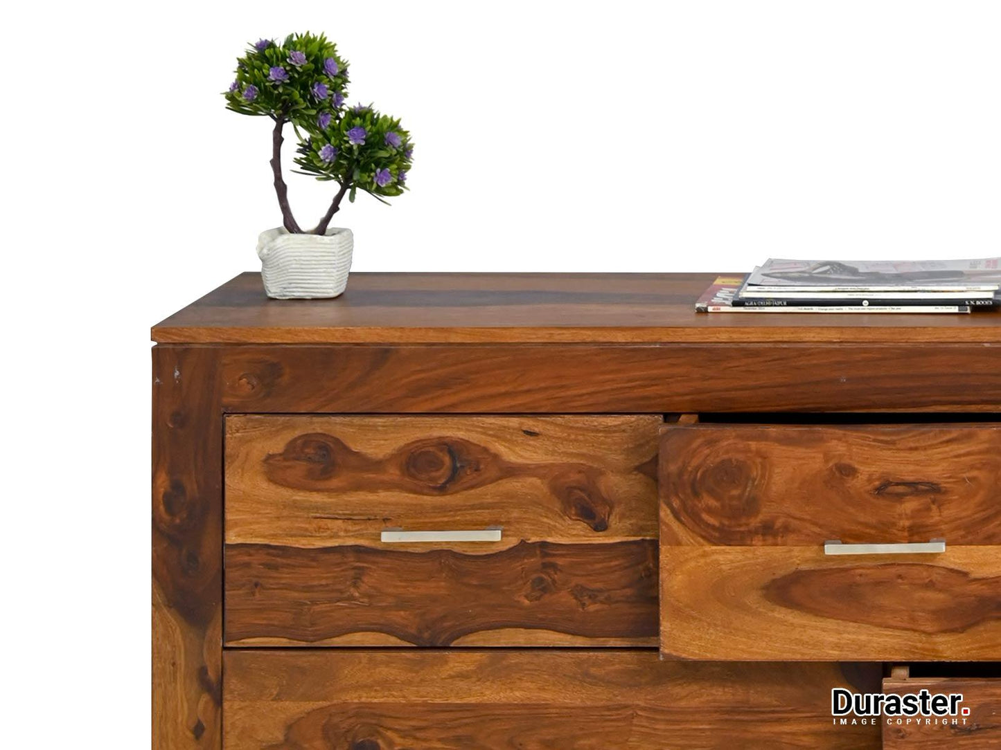 Dudi Furniture Raygoor Sheesham Wood 7 Drawers Chest