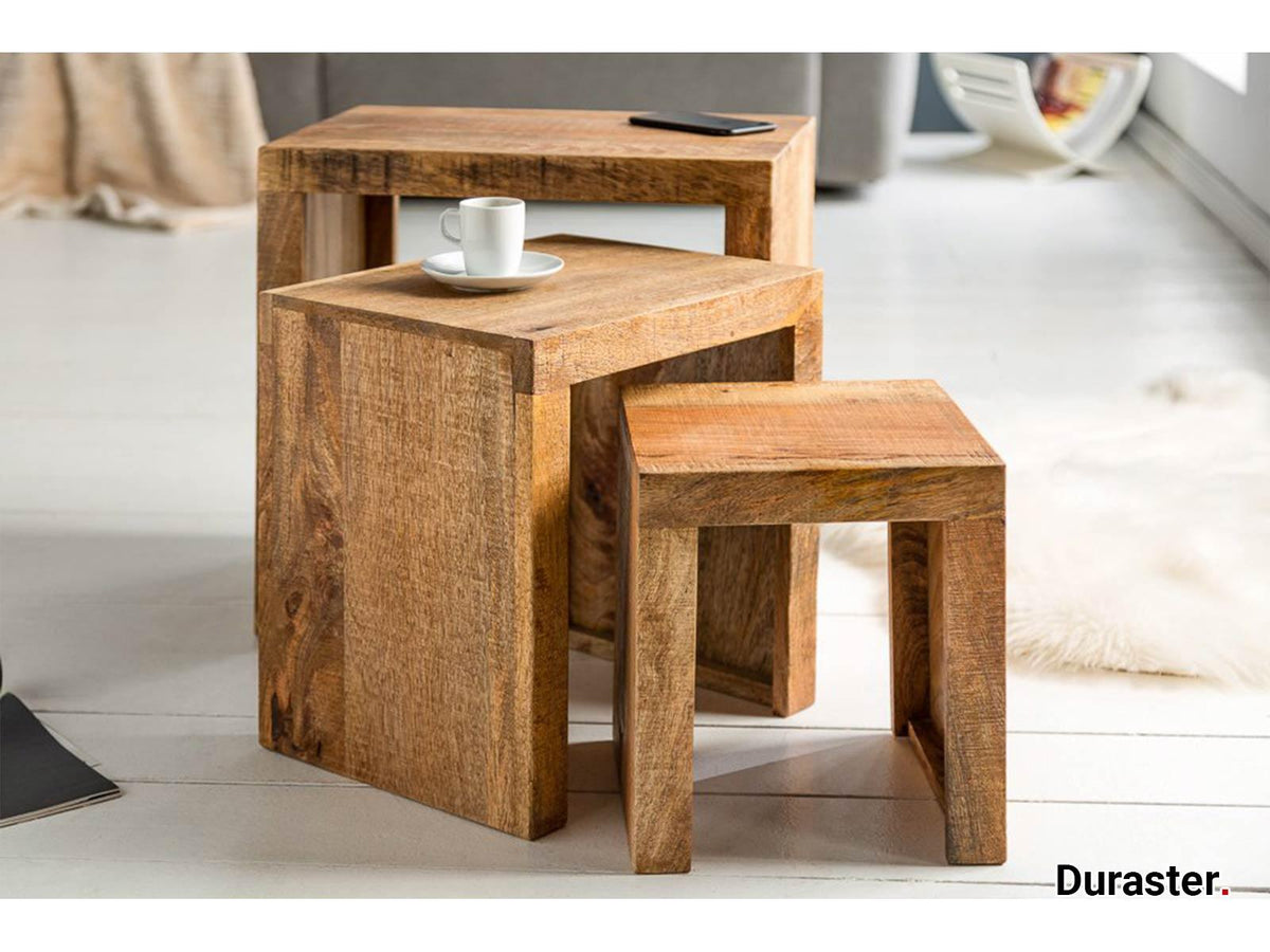 Dudi Furniture Torpedo Modern Set of 3 Nesting Tables