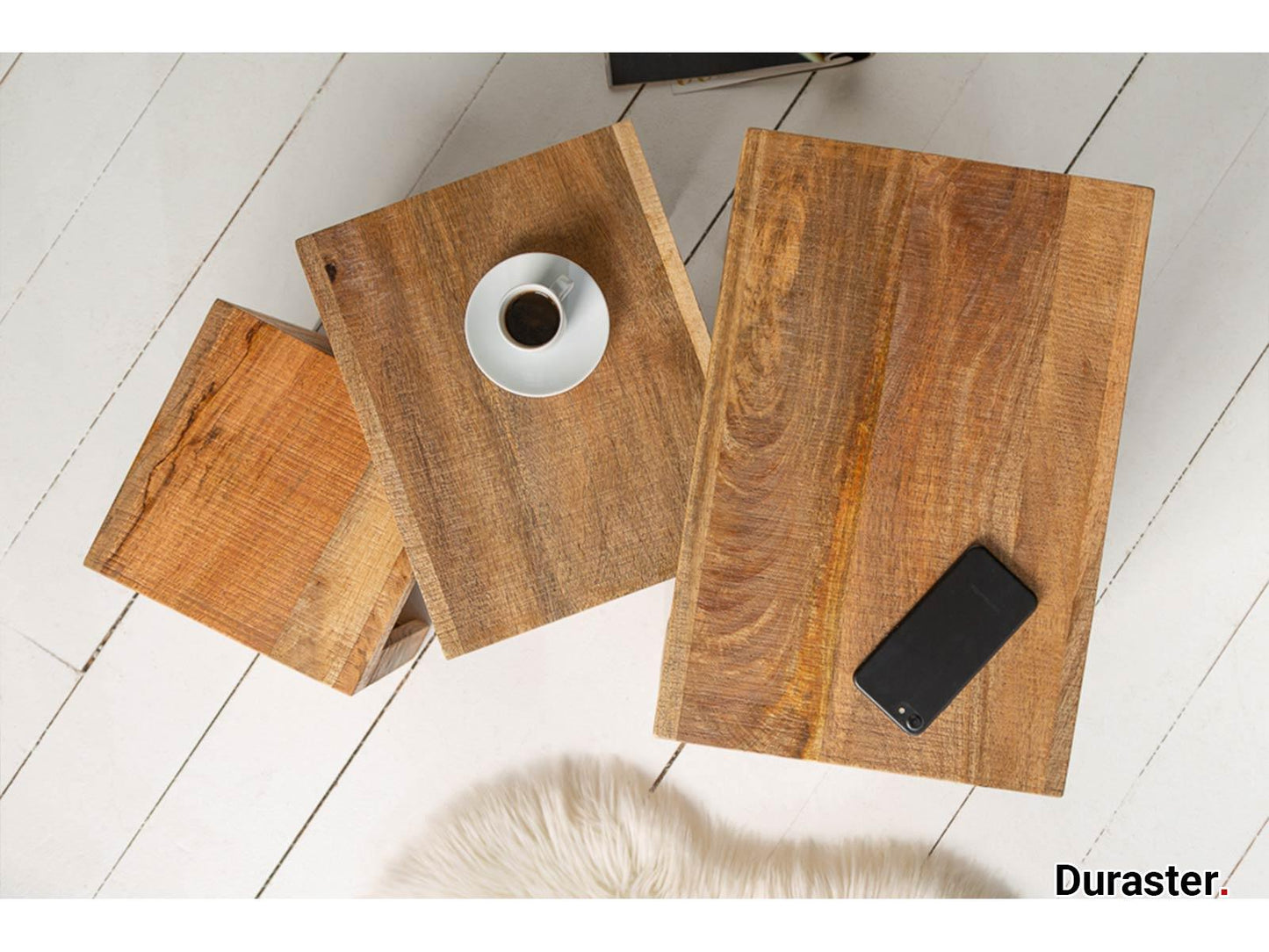 Dudi Furniture Torpedo Modern Set of 3 Nesting Tables