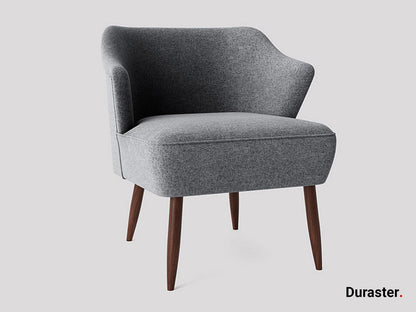 Dudi Furniture Elemantary Solid Wood Fabric Upholstered Chair