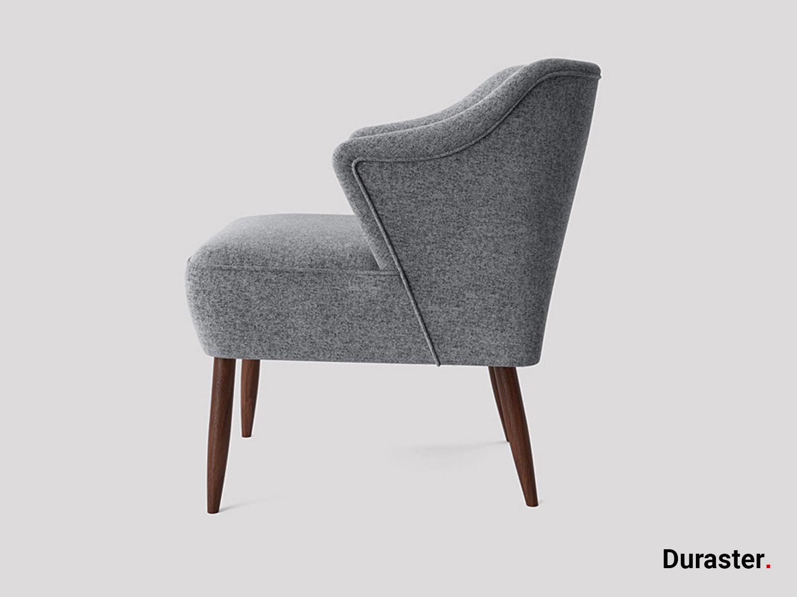 Dudi Furniture Elemantary Solid Wood Fabric Upholstered Chair