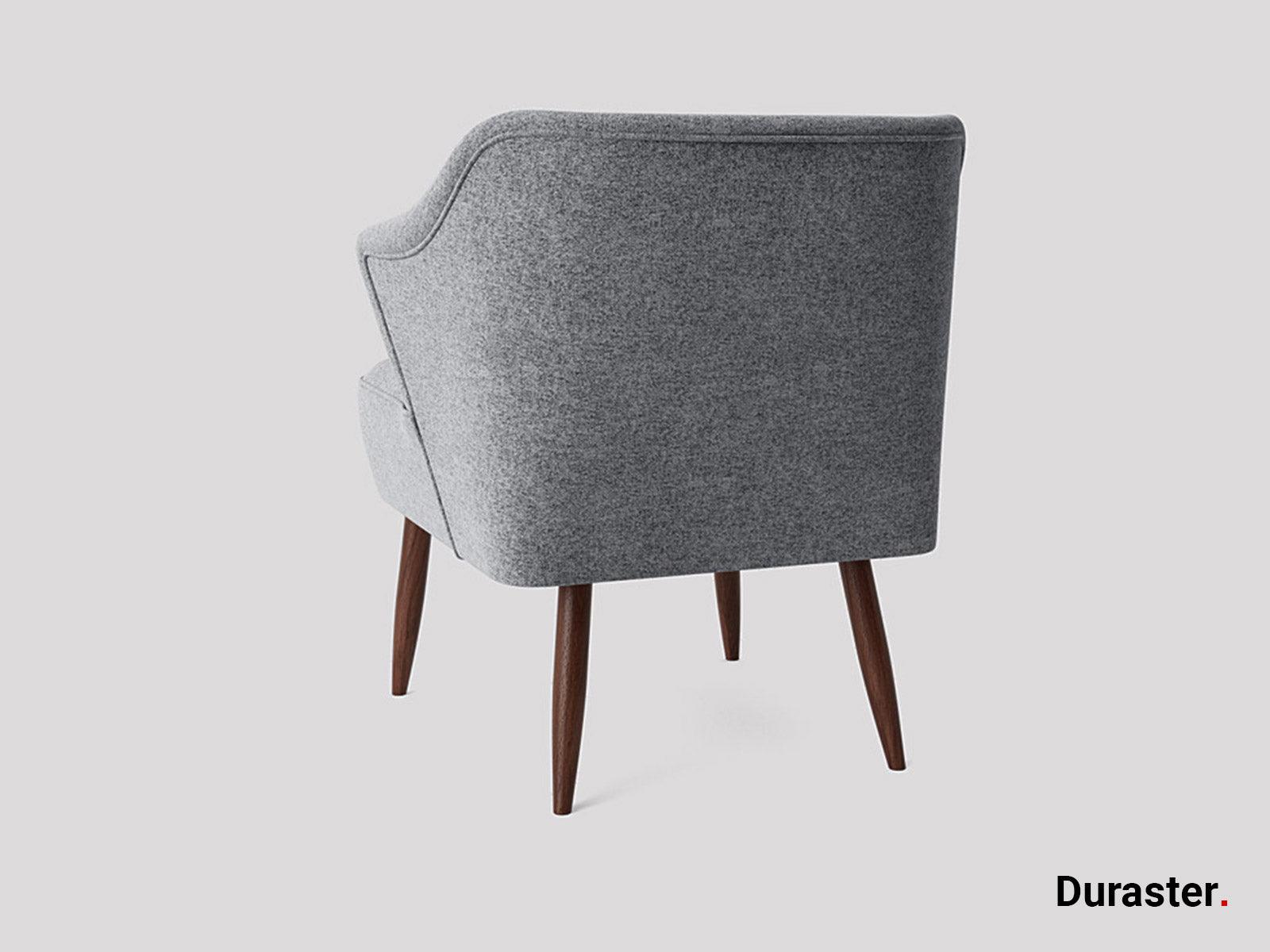 Dudi Furniture Elemantary Solid Wood Fabric Upholstered Chair