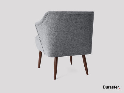 Dudi Furniture Elemantary Solid Wood Fabric Upholstered Chair