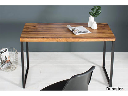 Dudi Furniture Rio Sheesham Wood Desk With Iron Frame