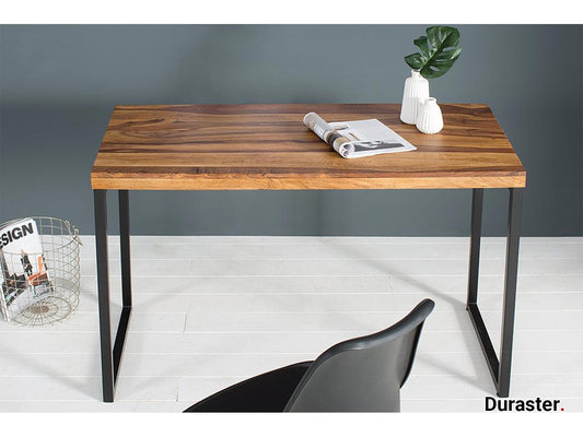 Dudi Furniture Rio Sheesham Wood Desk With Iron Frame