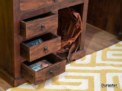 Dudi Furniture Gangaur Solid Wood Study Table with Storage